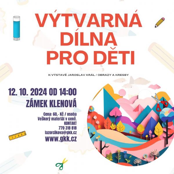 Výtvarná dílna pro děti k výstavě Jaroslav Král / Obrazy a kresby 